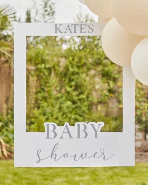 Hello Baby Customisable Photo Booth Frame