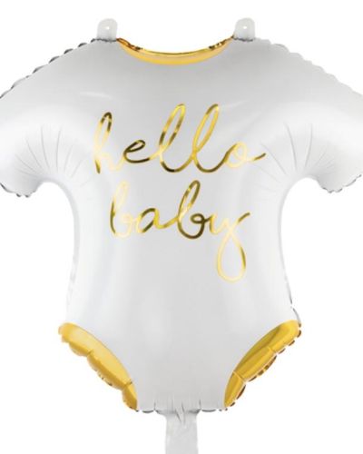 Hello Baby Romper Shape Foil Balloon