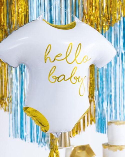 Hello Baby Romper Shape Foil Balloon