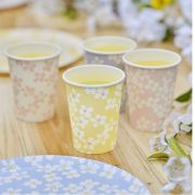 Hello Spring Floral Cups 8pk