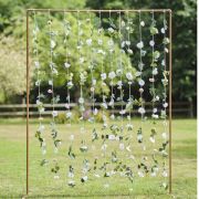 Hanging Flower Curtain Party Backdrop