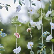 Hanging Flower Curtain Party Backdrop