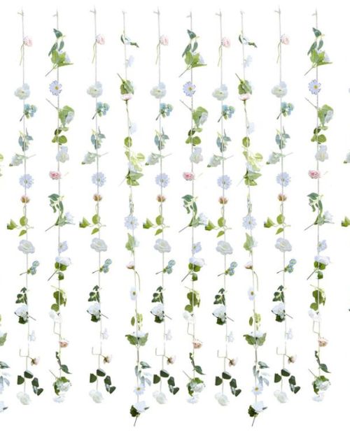 Hanging Flower Curtain Party Backdrop