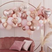 Hen Party Rose Gold Balloon Arch Kit