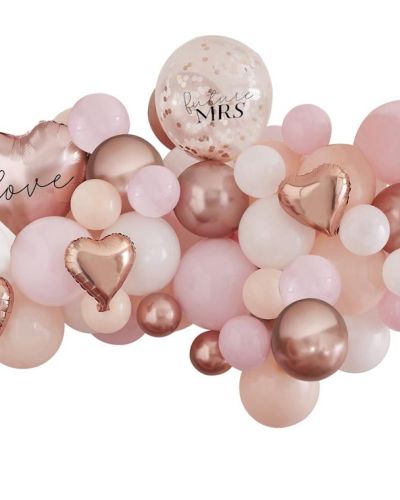 Hen Party Rose Gold Balloon Arch Kit