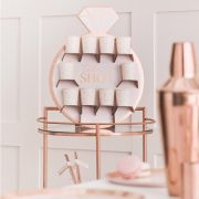 Hen Party Rose Gold Shot Wall