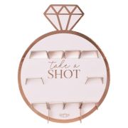 Hen Party Rose Gold Shot Wall