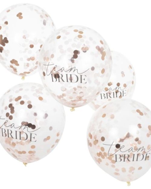Hen Party Team Bride Confetti Balloons 5pk