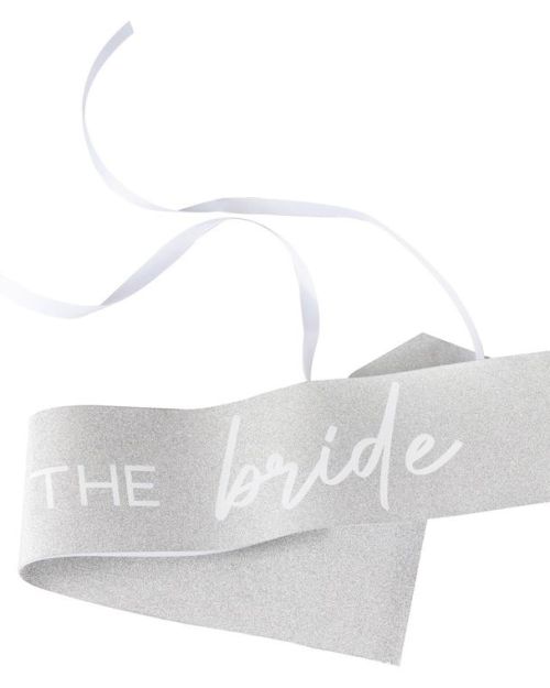 Hen Weekend Silver Bride Sash