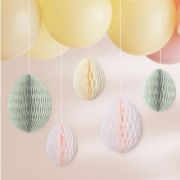 Hey Bunny Easter Egg Honeycomb Decorations