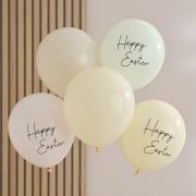 Hey Bunny Happy Easter Balloons 5pk