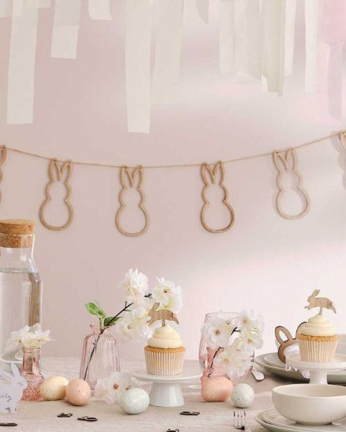 Hey Bunny Wooden Easter Bunting