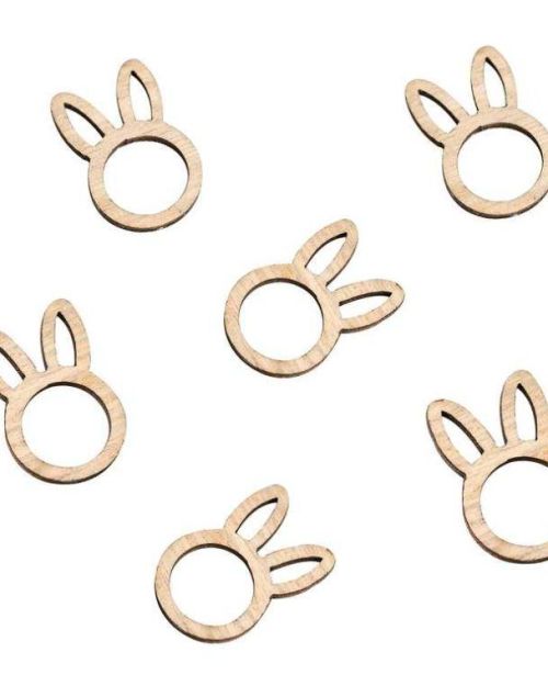 Hey Bunny Wooden Table Confetti