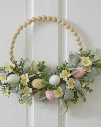 Hop Hop Hooray Easter Egg Wreath
