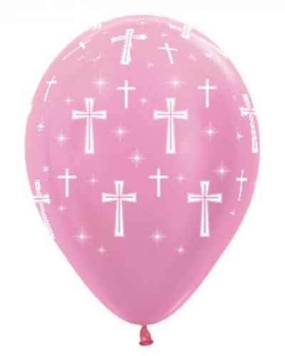 Holy Cross Balloons Pink 6pk