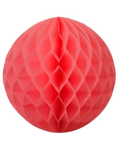 Tissue Honeycomb Ball 25cm – Coral
