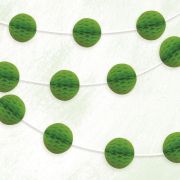 Honeycomb Ball Garland – Lime Green