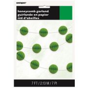 Honeycomb Ball Garland – Lime Green