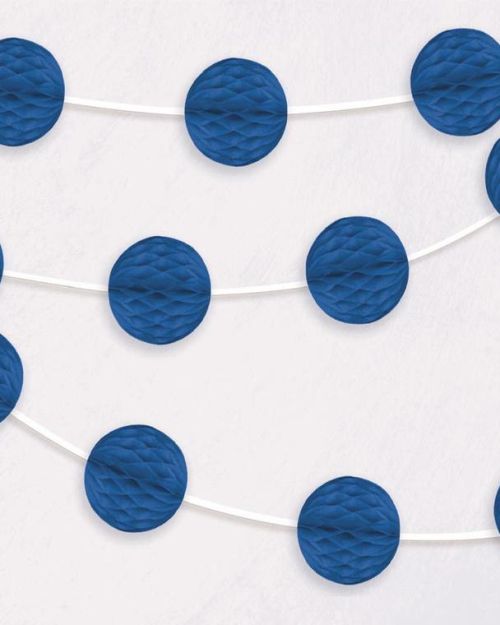 Honeycomb Ball Garland – Royal Blue