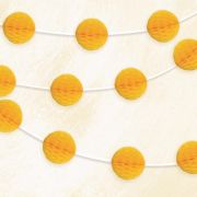 Honeycomb Ball Garland – Yellow