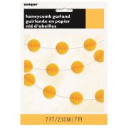 Honeycomb Ball Garland – Yellow