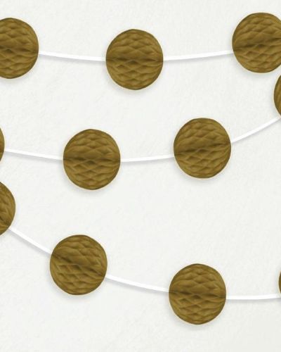 Honeycomb Ball Garland – Gold