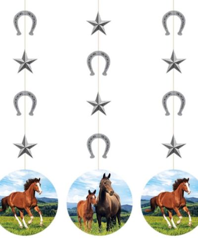 Horse & Pony Hanging Cutouts 3pk