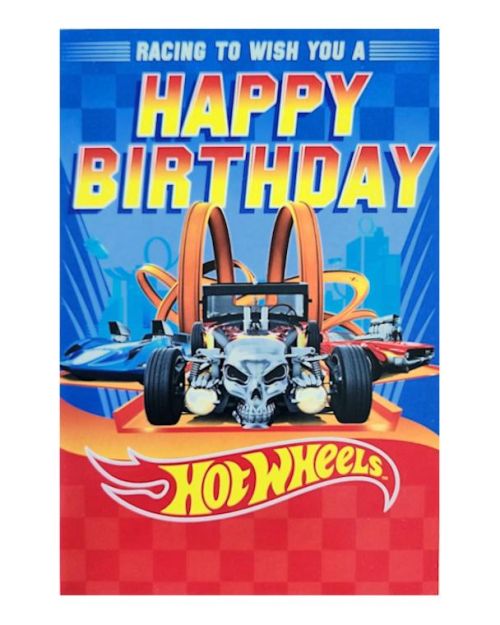 Hot Wheels Birthday Card