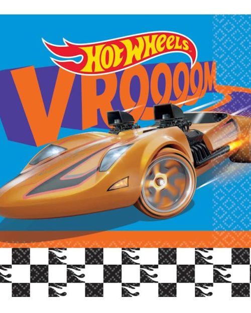 Hot Wheels Lunch Napkins 16pk