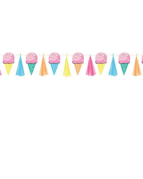 Ice Cream Garland with Tassels