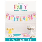 Ice Cream Garland with Tassels
