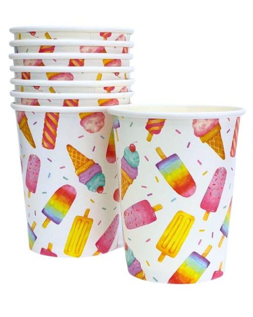 Ice Cream Party Cups 8pk