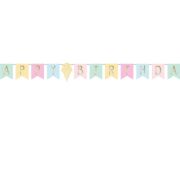 Ice Cream Party Happy Birthday Banner