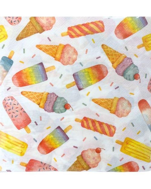Ice Cream Party Napkins 20pk