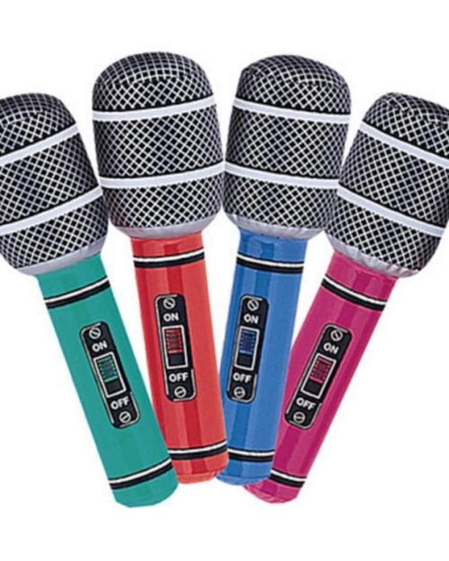 Inflatable Microphones 4pk