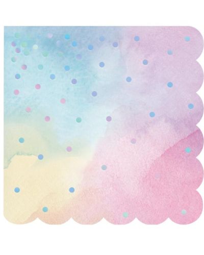 Iridescent Beverage Napkins 16pk