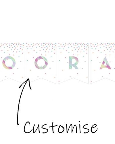 Iridescent Custom Bunting