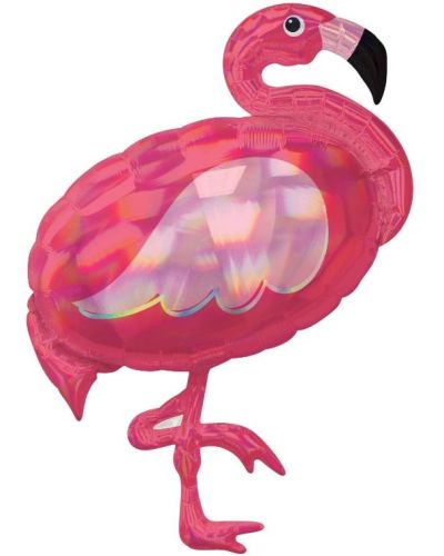 Iridescent Flamingo SuperShape Foil Balloon