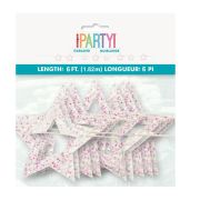 Iridescent Glitter Star Garland