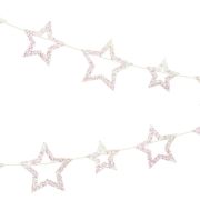 Iridescent Glitter Star Garland
