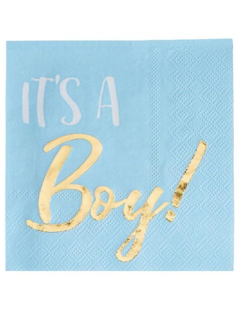 It’s A Boy Beverage Napkins 16pk