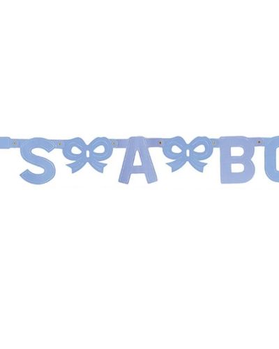It’s A Boy Foil Letter Banner
