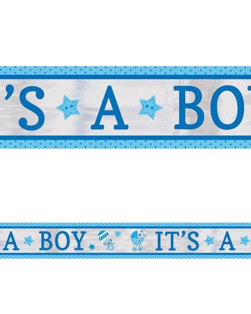 It’s A Boy Foil Banner