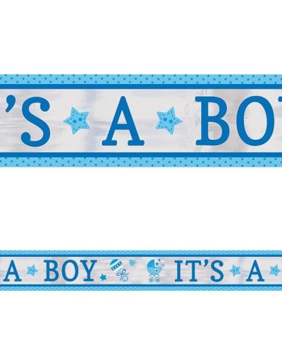 It’s A Boy Foil Banner