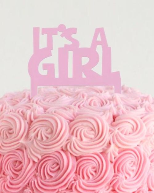 It’s A Girl Cake Topper