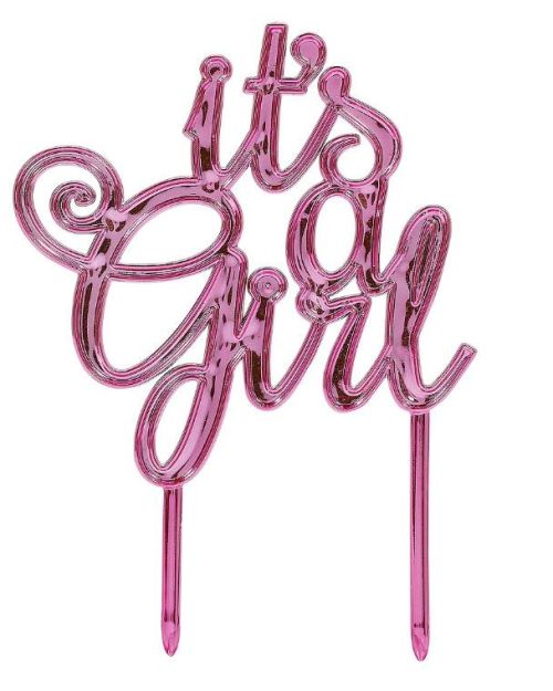 It’s A Girl Pink Cake Topper