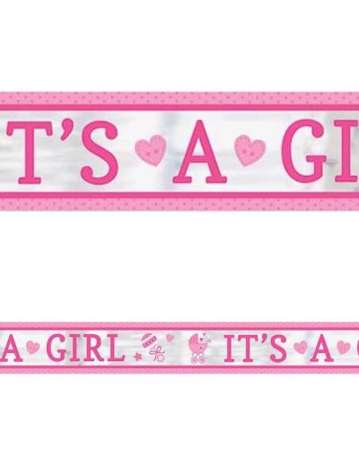 It’s A Girl Foil Banner