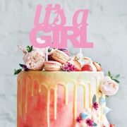 It’s A Girl Glitter Cake Topper