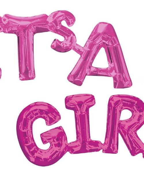 It’s A Girl Shape Foil Balloon