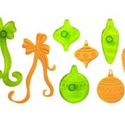 JEM Christmas Baubles & Bow 4pce Cutter Set
